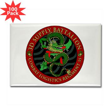 3SB - M01 - 01 - 3rd Supply Battalion - Rectangle Magnet (100 pack) - Click Image to Close